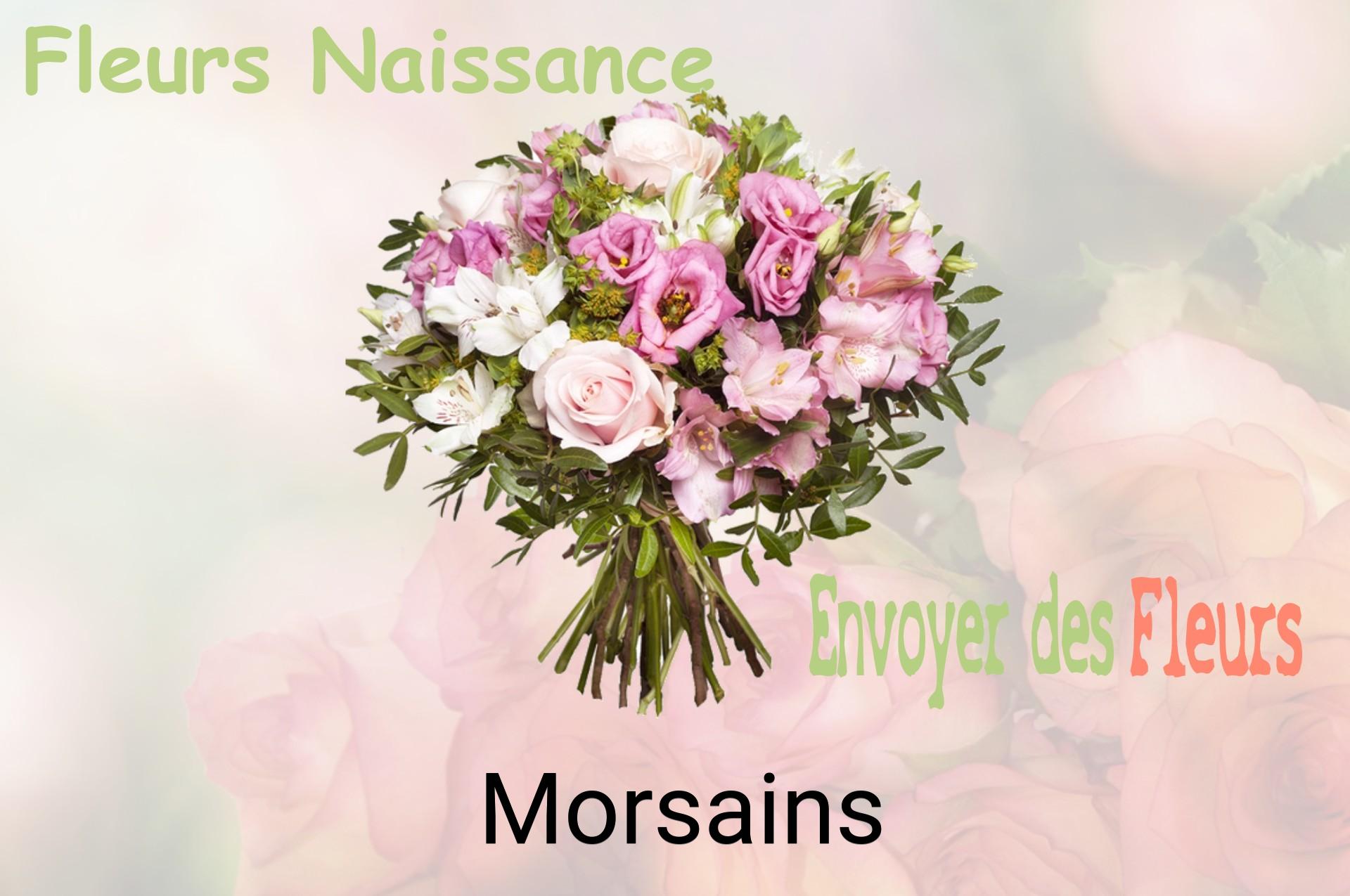 Bouquet de fleurs de naissance livré à Morsains